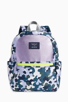 State x ROA Backpack – Rockets of Awesome Best Backpacks For School, Camo Backpack, Purple Camo, Purple Backpack, School Season, Trendy Kids, Heart For Kids, Active Leggings, Personalize Bag