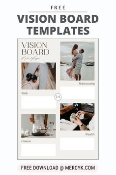 Vision board template Simple Life Quotes, Set Goals Quotes, Life Goals List