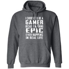 Epic Gamer T-Shirt CustomCat Sarcastic Clothing, Grandpa Core, Gamer Shirt, Sarcastic Gifts, Shirt Sayings, Chosen Family, Cat Hoodie, Positive Quote, Wallet Phone Case