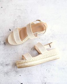 Natural Single Band Espadrilles Platform Sandal with Ankle Strap Cute Platforms, Basic Shoes, Shoes Shopping, Dressy Shoes, Espadrilles Platform, Outfits Winter, Sandals For Sale, Stylish Shoes, Life Savers