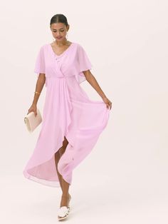 Season:Summer; Fabric:Chiffon,Polyester; Sleeve Length:Short Sleeve; Gender:Women's; Style:Formal,Elegant; Occasion:Party,Wedding Guest; Fit Type:Regular Fit; Dresses Type:A Line Dress; Pattern:Plain; Design:Split,Lace; Neckline:V Neck; Brand:Shall We; Listing Date:06/25/2024; Bust:null; Length:null; Shoulder Width:null; Waist:null; Fit US Size:null; Fit UK Size:null; Fit EU Size:null; Dress Length Type:Maxi Dress; Print Type:non-printing Wedding Guest Cocktail Dress, Maxi Dress V Neck, Cheap Formal Dresses, Women's A Line Dresses, Cheap Party Dresses, A Line Maxi Dress, Party Dresses Online, Look Short, Split Design