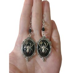 Gothic Spider Earrings. Made Of Metal Alloy And Resin. Condition: New With Tags Alternative Style Halloween Jewelry As A Gift, Alternative Style Black Metal Jewelry, Silver Punk Costume Jewelry, Silver Punk Jewelry For Costume, Black Pierced Alternative Jewelry, Punk Style Silver Jewelry For Costumes, Alternative Style Handmade Black Jewelry, Witchy Silver Jewelry For Parties, Black Halloween Costume Jewelry