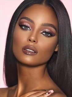 Makeup For Black Skin, Brown Skin Makeup, Smink Inspiration, Makijaż Smokey Eye, Dark Makeup, Glamour Makeup, Dark Skin Makeup, Pink Makeup