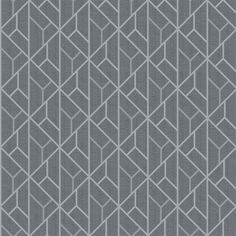 a gray and white wallpaper with an abstract geometric design on it's surface