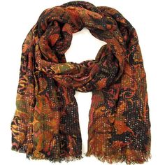 This Oblong Rectangle Scarf/Wrap Is Done In Gauzy Twill Paisley Fabric Accented With Sequin Stripes Finished With Eyelash Fringe On The Short Ends. Brand: Lauren Ralph Lauren Material: 62% Rayon, 38% Cotton Cleaning: Dry Clean Color: Black Multi Measurements: Length - Approx. 72" Width - Approx. 20" Lavender Scarf, Mesh Scarf, Turquoise Scarf, Ralph Lauren Scarves, Sequin Scarf, Monogrammed Scarf, Cable Knit Scarf, Paisley Fabric, Printed Silk Scarf