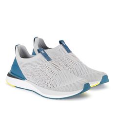 Sporty Slip-on Running Shoes For Sports, Sporty Slip-on Sneakers With Ortholite Insole For Sports, Sporty Gray Slip-on Sneakers, Sporty Slip-on Sneakers For Light Sports, Athleisure Slip-on Walking Shoes For Light Sports, Sporty Slip-on Sneakers With Athletic Fit, Gray Slip-on Sneakers For Running, Functional Slip-on Sneakers For Running, Breathable Mesh Slip-on Running Shoes For Sports