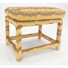 a stool made out of woven material