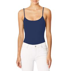 PRICES MAY VARY. QUALITY FABRIC - Hanes women’s stretch cami is crafted from super-soft cotton-rich fabric for move-with-you comfort. (95% Cotton/5% Spandex Jersey) BUILT-IN BRA - The ultra-soft women’s camisole features a built-in shelf bra, providing light support and coverage. ADJUSTABLE STRAPS - A style that stays in place, Hanes cotton cami is designed with adjustable straps. The skinny straps adjust discreetly in the back for the perfect fit. VERSATILE SCOOPNECK - Hanes cotton camisole is Solid Seamless Cami Top, Seamless Design Cami Top, Basic Fitted Camisole With Adjustable Straps, Sleeveless Seamless Cotton Bodysuit, Sleeveless Cotton Seamless Bodysuit, Seamless Sleeveless Cotton Bodysuit, Stretch Cotton Camisole With Built-in Bra, Casual Seamless Camisole Bodysuit, Casual Seamless Elastane Camisole