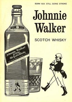 an advertisement for john walker's scotch whisky