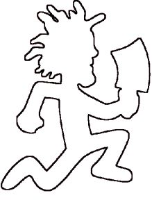 a black and white drawing of a person running with a book in his hand on a white background