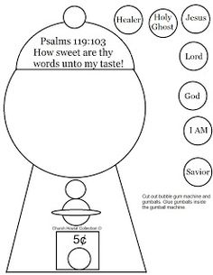 the diagram shows how to make a candy dispenser with words on it