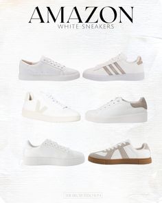 Shop our Influencers' top picks on Amazon Sneakers On Amazon, White Tennis Shoes Outfit, Everyday Style Casual, Teacher Shoes, Minimalist Wardrobe Essentials, White Sneakers Outfit, Shoes Sneakers White, Smart Casual Work Outfit