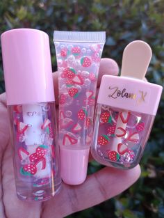 Cute Lip Gloss, Gloss Aesthetic, Cute Lipstick, Flavored Lip Gloss, Fruit Scent, Makeup Package