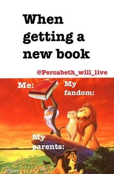 an advertisement for the new book, when getting a new book