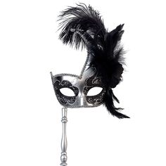 PRICES MAY VARY. An elegant holding stick masquerade mask made perfect for costume events, weddings, prom, cosplay and more. Comes with a holding stick for a stylish and comfortable aesthetic feel. Timeless Elegant holding stick masquerade mask. A brocade lace masquerade mask with a stick, made with a burlesque theme in mind. Feather Mask Size: 7" x 10". Holding stick length: 12 inches. Great for teens, adults and children over 12 years of age. Excellent mardi gras mask for festivals, events, co Masquerade Mask With Stick, Burlesque Theme, Lace Masquerade Masks, Comfortable Aesthetic, Feather Mask, Women Costume, Masquerade Costumes, Lace Mask, Venetian Mask