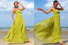 Olive green silk chiffon Strapless  Beach evening by Onumadress, ฿1150.00 Summer Strapless Stretch Maxi Dress, Strapless Stretch Maxi Dress For Summer, Strapless Stretch Maxi Dress For Vacation, Stretch Strapless Maxi Dress For Vacation, Chiffon Stretch Beach Dress, Stretch Chiffon Beach Dress, Strapless Green Maxi Dress For Summer, Summer Evening Bandeau Maxi Dress, Bandeau Sundress Maxi For Beach