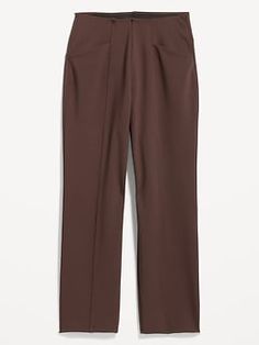 Online exclusive! Soft & stretchy with a professional ponte knit fabric, these versatile Stevie pants say you love being in charge and looking good doing it.  Total boss move??‍???? Elasticized extra high-rise waistband.  Diagonal hip pockets at ce Taper Pants, Capsule Closet, Tapered Pants, Ankle Pants, Straight Pants, Petite Size, Old Navy, Pants For Women, High Waisted