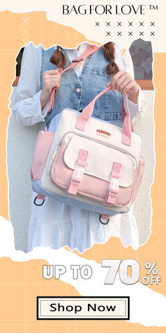 BagForLove - Versatile Buckle & Knot Backpack For Graduates, Teens & Students; Ideal For School, Travel & Outdoors Pink Rectangular Shoulder Bag With Adjustable Straps, Back To School Bag With Adjustable Straps, School Bags With Adjustable Straps And Rectangular Shape, Multifunctional Pink Standard Backpack, Travel Outdoors, Bags Backpacks, Knot, Bag Lady, Buckle