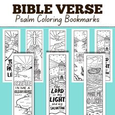 the bible verse coloring bookmarks