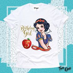 Disney Princess Birthday Shirt, Baby Snow White, Princess Birthday Shirt, Snow White Shirt, Snow White Birthday, Disney Princess Birthday, Princess Shirt, White Birthday, Birthday Princess