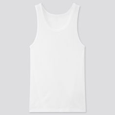 Diy Tank Top, 1940s Mens Fashion, Mens Tank Tops Summer, Tank Tops Diy, Uniqlo Tops, Tank Top White, Cool Tanks