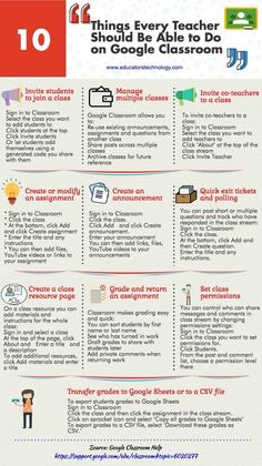 the 10 things every teacher should be able to do on google classroom info sheet for teachers