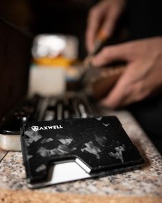 Forged Carbon Fiber Axwell Wallet - RFID Blocking Metal Wallets