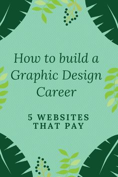 How to build a Graphic Design Career: 5 Websites that Pay - #logo #logodesign #elegantlogo Graphic Design Career, Graphic Design Careers, Beginner Drawing Lessons, Teaching Graphic Design, Graphic Design Portfolio Inspiration, Graphic Design Jobs, Earn Online, Logo Type