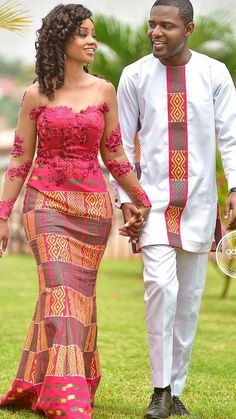 African Couple, African Wedding Attire, Couple Wedding Dress, African Traditional Wedding, African Wedding Dress, African Traditional Dresses