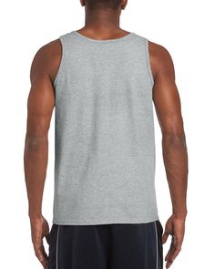 Men's Softstyle® Tank - RS SPORT GREY - 2XL | Gildan Men's Softstyle Tank Top in Rs Sport Grey Size 2XL | Cotton Gray Cotton Tank Top For Sports, Heather Gray Cotton Activewear, Athletic Fit Cotton Activewear In Athletic Heather, Cotton Activewear For Sports Season In Athletic Heather, Gray Tops For Sports Events, Sleeveless Shirts, Sleeveless Shirt, Sleeveless Top, Tank Top