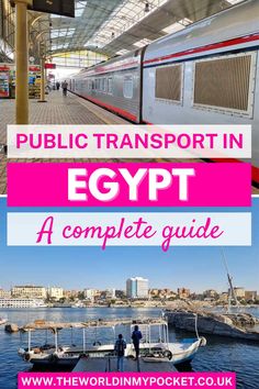 the egypt city with text overlay that reads public transport in egypt a complete guide