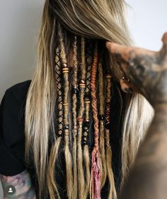 Half Hair Dreadlocks, Blonde Partial Dreads, Peek A Boo Dreads, Decorated Dreadlocks, Partial Dreads Hairstyles, Dreads Underneath Hair, Partial Dreads Placement, Undercut Dreadlocks