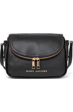 Marc Jacobs The Groove Leather Mini Messenger Bag | Nordstromrack Classic Flap Bag With Zipper Closure, Classic Flap Shoulder Bag With Zipper Closure, Mini Messenger Bag, Flip Flop Slippers, Marc Jacobs Bag, Tres Chic, Cold Weather Accessories, Signature Logo, Leather Mini