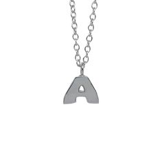 A-Z Alphabet Necklace – Rat Betty Sterling Silver Initial Necklace With Cable Chain, Silver Initial Necklace With Cable Chain As Gift, Sterling Silver Name Necklace With Cable Chain, Sterling Silver Name Necklace With Cable Chain For Gift, Sterling Silver Initial Necklace With Adjustable Chain, Sterling Silver Initial Necklace With Adjustable Chain For Everyday, Everyday Sterling Silver Initial Necklace With Adjustable Chain, Sterling Silver Initial Pendant Name Necklace With Adjustable Chain, Sterling Silver Name Necklace With Cable Chain For Everyday