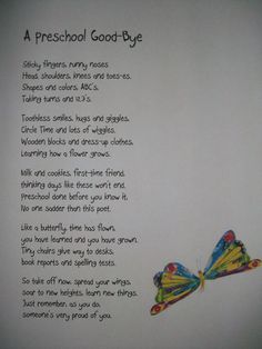 a poem written by a child with two butterflies on the page, and an image of a butterfly