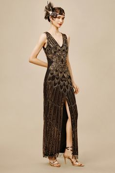 Pick the best 20s outfits you can ever get. With huge collections of great gatsby dresses of retro style, BABEYOND has more than the unique women's 1920s dresses on trend you are looking for. Free shipping on orders over $100 and 14-day unconditional return. Retro Outfits Party, Gatsby Dress Code, Modern Retro Outfits, Art Deco Outfit, Great Gatsby Outfit, Gatsby Outfit, Gatsby Dresses, Great Gatsby Dresses, 1920s Dresses