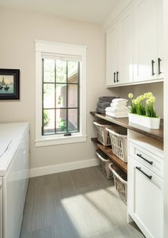 an image of a laundry room with the red line going through the washer and dryer