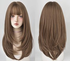 Pretty Hair Cuts, Air Bangs, Hair Style Korea, Hair Inspiration Long, Hairstyles For Layered Hair, Pretty Hair Color, Shot Hair Styles, Haircuts Straight Hair