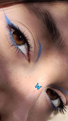 Blue Eyeliner, Ethereal Makeup, Edgy Makeup, Makeup Makeover