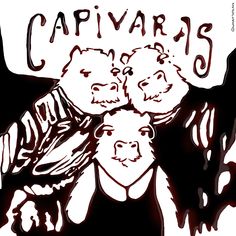 an image of three people in front of a caption that says capivaris