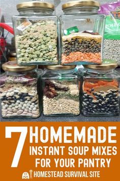 seven homemade instant soup mixes for your pantry