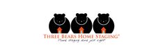 three bears home staging logo design