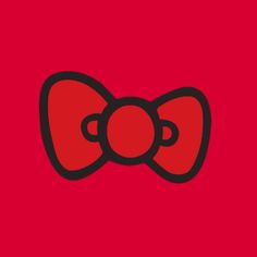 an image of a red bow with black dots on the front and bottom part of it