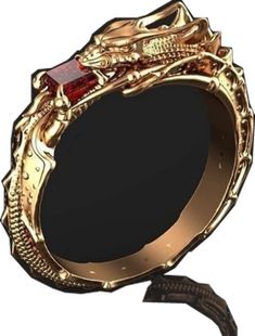 Collectible Dragon Design Jewelry Ring, Collectible Dragon Design Ring, Dragon Design Ring Jewelry Gift, Dragon Design Ring Jewelry For Gift, Dragon Design Anniversary Ring Jewelry, Anniversary Dragon Design Ring, Engraved Gold Ruby Ring Gift, Serpent Ring, Dragon Ring