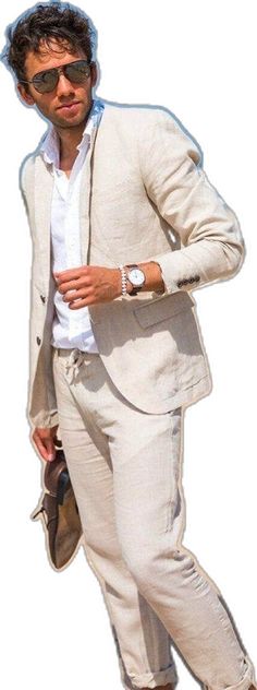 Linen Suits Wedding, Suit Beige, Suits Groom, Suit Groom, Long Coat Men, Linen Wedding, Suits Wedding, Beach Suit, Linen Suits