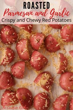 roasted parmesan and garlic crispy and chewy red potatoes