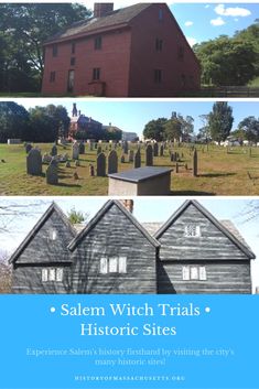 the salem witch trials and historic sites are featured in this postcard for an upcoming event