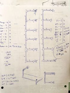 a drawing of an electrical wiring diagram on paper