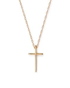 A graceful, classic cross pendant necklace crafted in 14K yellow gold. Cross Pendant Necklace Woman, Gold Necklace Price, Mens Cross Necklace, Stainless Steel Cross Pendant, Bar Pendant Necklace, Gold Chains For Men, Gold Cross Necklace, Mens Chain Necklace, Gold Cross Pendant