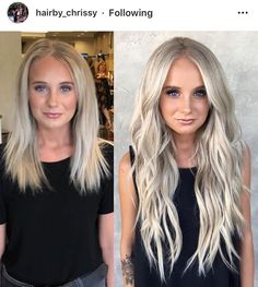 Hair Extensions Straight Hairstyles, Blonde Extensions Before And After, Mommy Hair Makeover, Platinum Hair Extensions, Dark Brown Hair Extensions, Hair Extensions Tutorial, Diy Hair Extensions